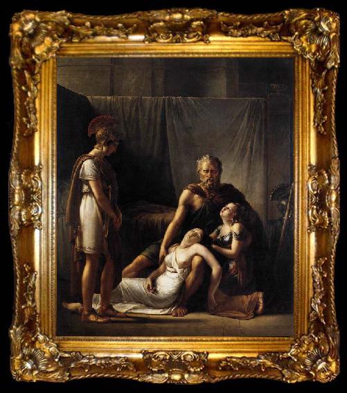 framed  KINSOEN, Francois Joseph The Death of Belisarius- Wife, ta009-2